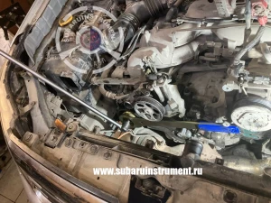 Применение ключа 3 на шестерне Subaru 13017AA042